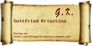 Gottfried Krisztina névjegykártya