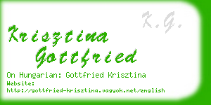 krisztina gottfried business card